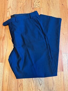 Alfani Men's Navy Flat-Front Dress Pants